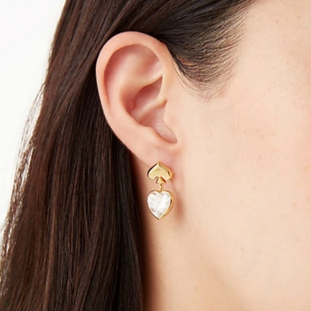 Kate Spade Heart Drop Earrings